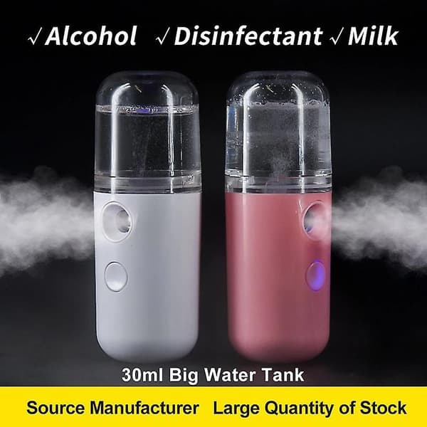 Cute Portable Mini Mist Humidifier Quiet Personal Humidifier Diffuser Usb Cool Mist White
