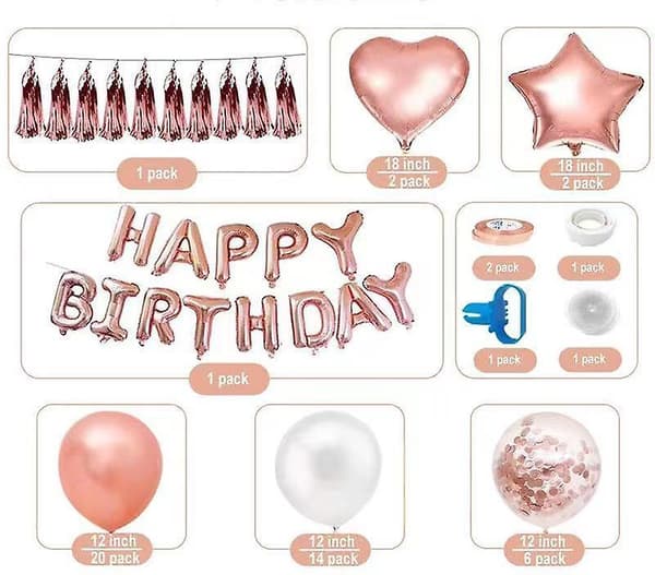 Creative Party Balloons Ballong Banner Sett