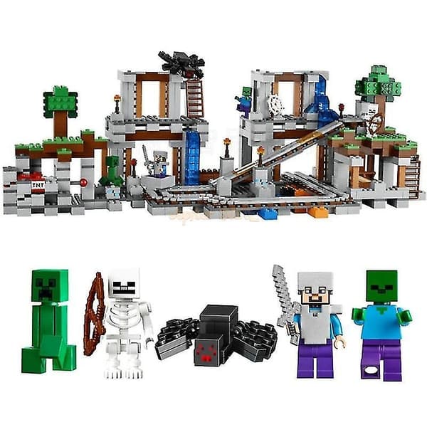 Byggeklodser Minemodel Mursten Sæt Gaver Legetøj Til Børn Drenge Piger