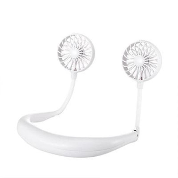 Generation Kannettava tuuletin, jäähdytystuuletin, handsfree-kaulatuuletin, riippuva latausmittari White