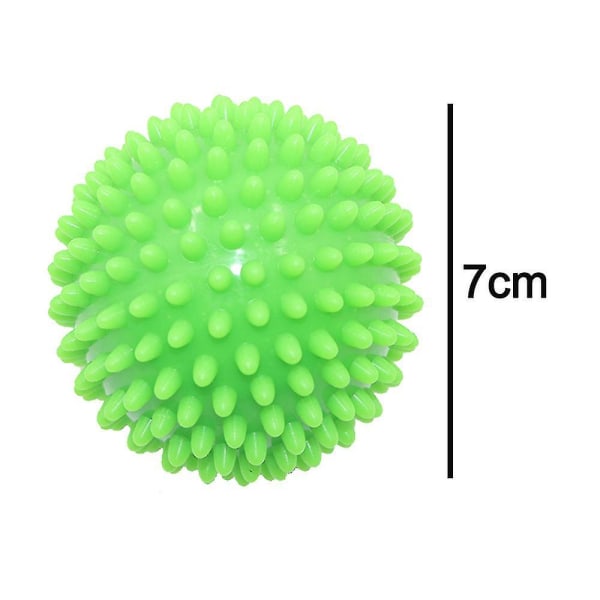 Hard Spiky Massage Ball For Pain Relief - Reflexology, Neck - Lacrosse Ball Massage Green