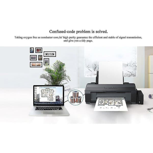 Vention A16 Male To Male Usb2.0 Square Port Sync Data Cable Compatible Printer