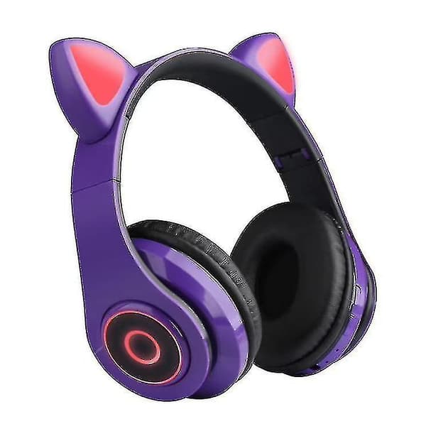 Bluetooth Headphones With Hi-fi Stereo, Soft Memory Protein Earcups, Detachable Cat Ears