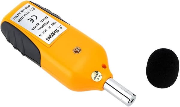 30-130dba Sound Level Meter, Professional Decibel Meter With Backlit Display (9v Battery Included)