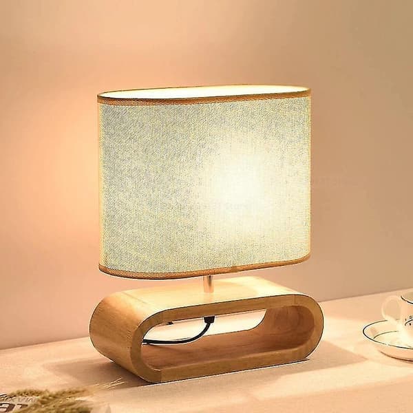 Moderne Ny Massiv Træ Bordlampe