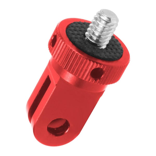 1/4 Screw Mini Tripod Mount Adapter Cnc Aluminum Camera Photographic C Red