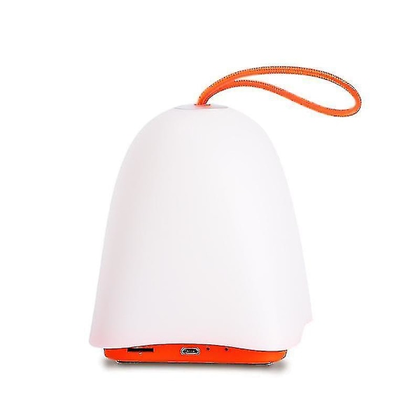 LED Natlampe Smart Højttaler Bærbar Trådløs Bluetooth Touch Kontrol Højttaler Orange
