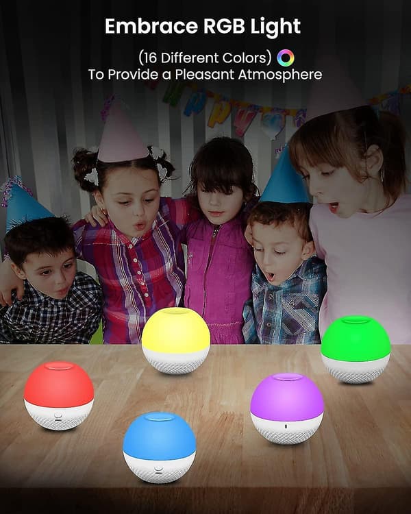 Led Bedside Lamp Night Light Children, Touch Dimmable Atmosphere Table Lamp