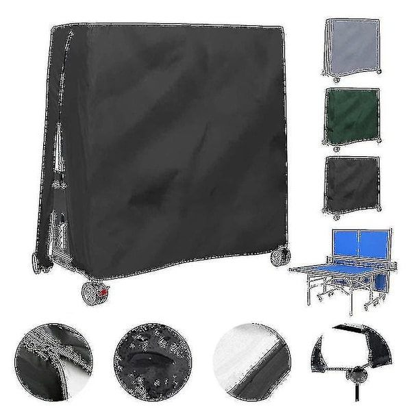 165x70x185cm Ulkokäyttöön Tarkoitettu Veden- ja Pölynkestävä Pingispöydän Suojus_f grey