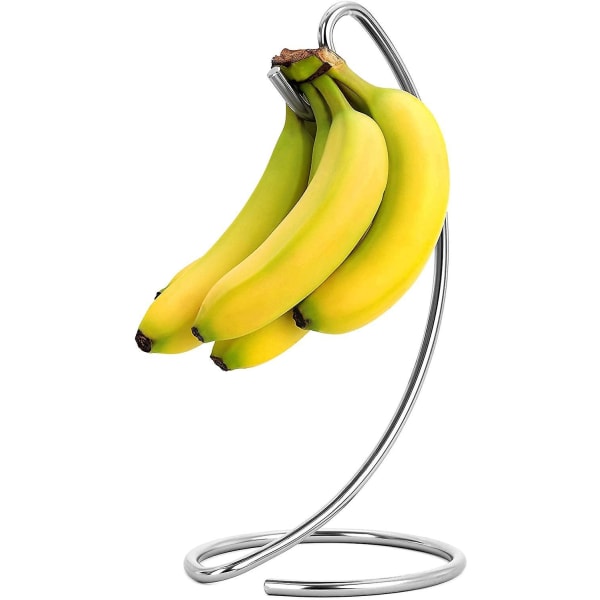 Bananholder Moderne Bananhenger Tre Stativ Krok, nikkel Bananstativ