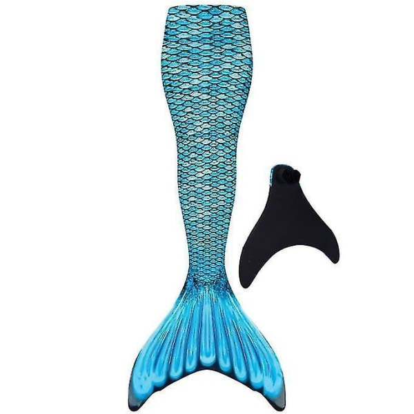 Kids Wear-resistant Mermaid Tail For Swimming, Monofin Included green XL