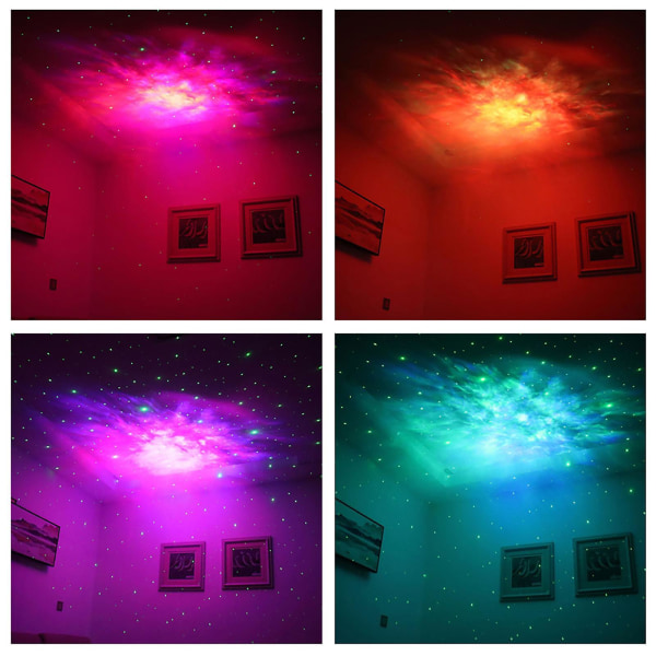 Star Projector Light Starry Night Ambient Night Light Astronaut Laser Nebula Light #white Star Black guitar