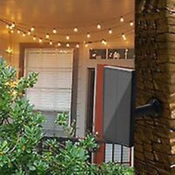 Aurinkokennokäyttöinen valoketju ulkokäyttöön, 15m LED-valoketjut ulkokäyttöön 25 + 2 G40-lamppua sisältävällä johdolla, koristeelliset ulkovalot puutarhaterassille W