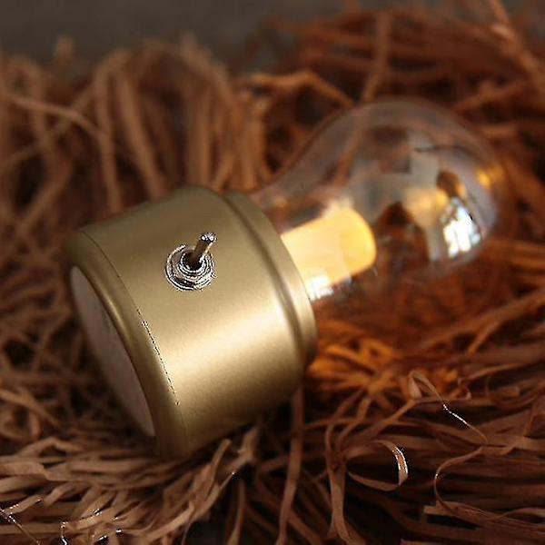 Vintage-tyyliset ladattavat USB-pöytävalaisimet, kulta