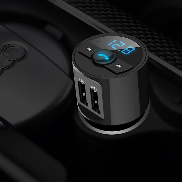 Bluetooth Mp3 Car Fm Transmitter With Dual Usb Handsfree Charger