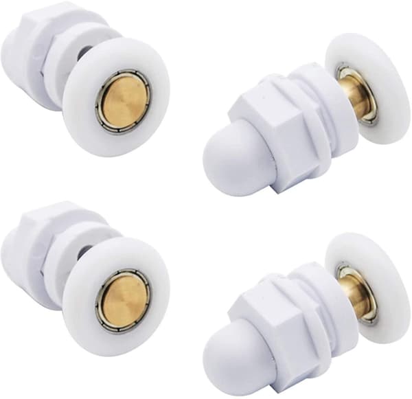 Shower Door Sliding Casters, Durable, Waterproof And Rust-proof (pack Of 4)