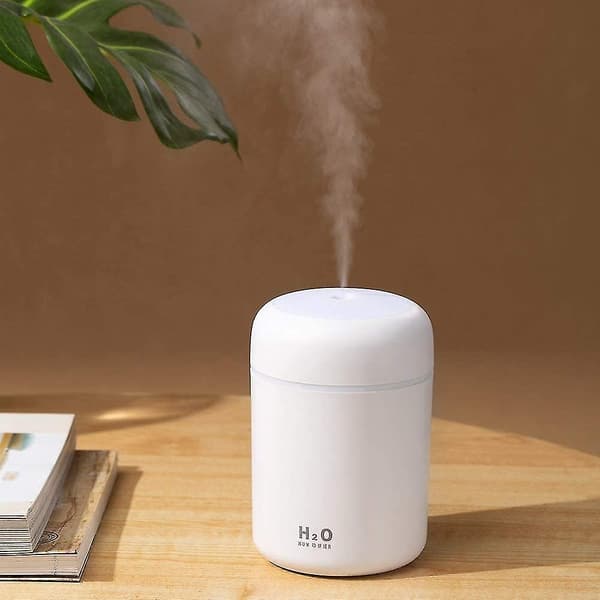 Bærbar Luftfugter 300ml Mini Luftrenser USB Ultralyd Dazzle Kop Aroma Diffuser White