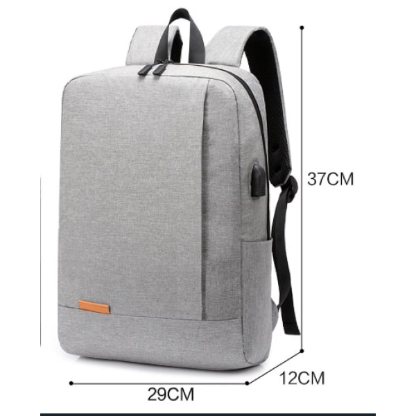 Casual backpack for men and women usb student bag 15.6inches burgundy Burgundy