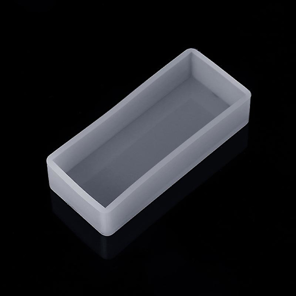 Silikoneform DIY Firkant Rektangel Epoxy Resin Spejl Håndværk Smykker Dekoration E