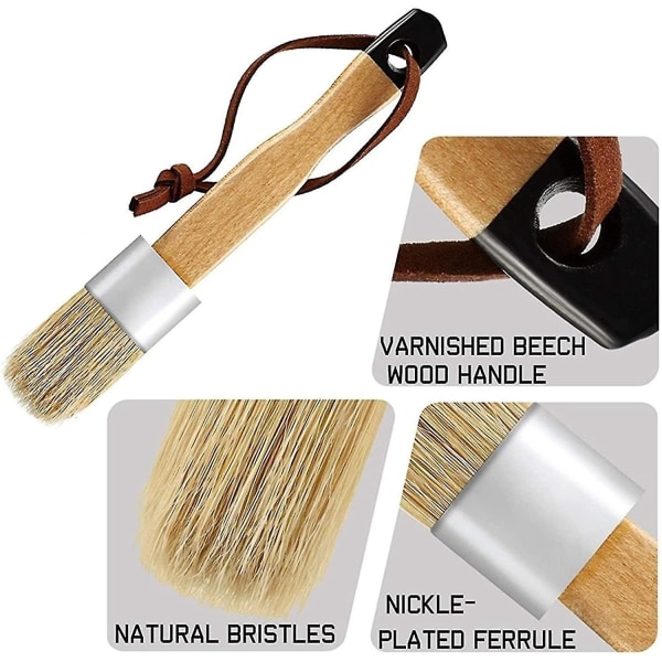 3pack Chalk And Wax Brush Brushes Stencil Brushes With Bristles