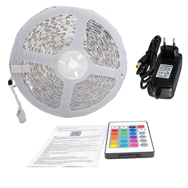 Tooth Led Strips 15 Meters - Rgb Lighting With Remote Control Smd 5050 Color Adjustment 10M