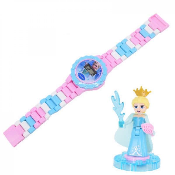 Kinderin rakennettava kello ja muovikello color 2