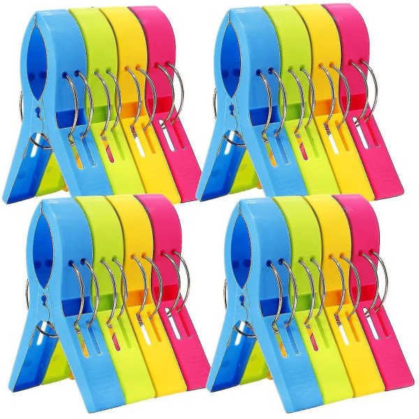 16 Pack Beach Chair Towel Clips On Cruise Clothes Pegs