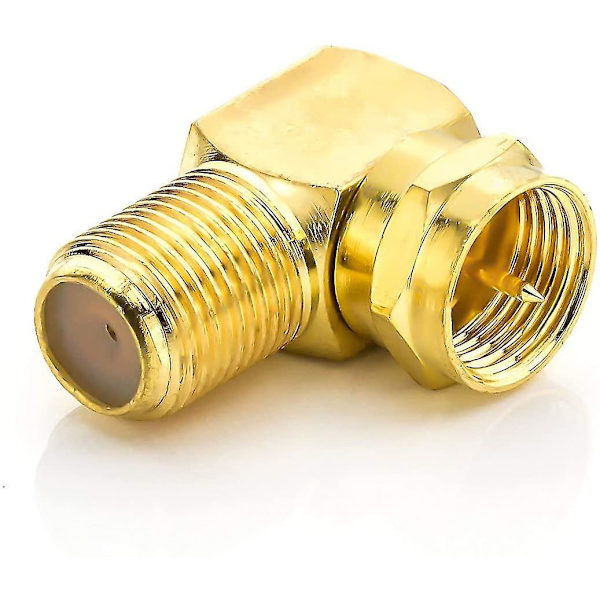 4x Sat 90 Degree Angle Adapter For 7mm Coaxial Cable Adapter F Plug F Satellite Cable Coupling F Angle Candle