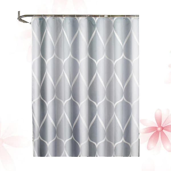 Simple Waterproof Shower Curtain Thickened Polyester Bathroom Curtains Bathroom Decoration (120x180cm)