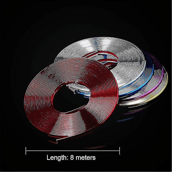 8m Car Stickers Rim Protector Wheel Edge Rim Protectors Wheel Protecto Blue Plating