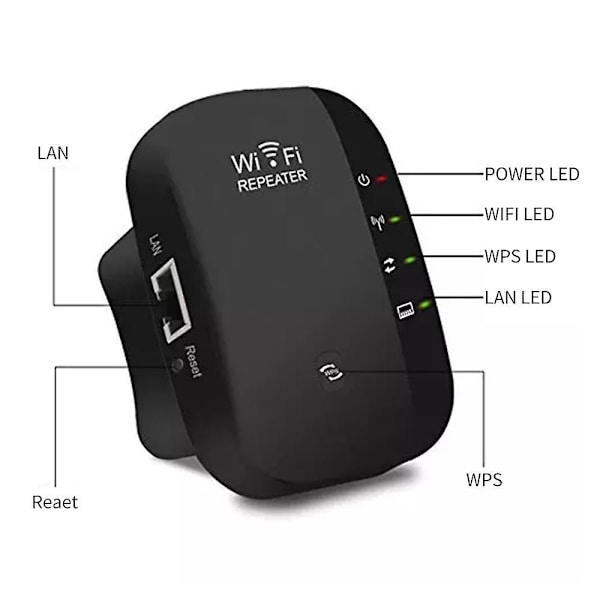 Wifi Extender Repeater Signal Booster Wireless Internet Long Range Amplifier EU Plug