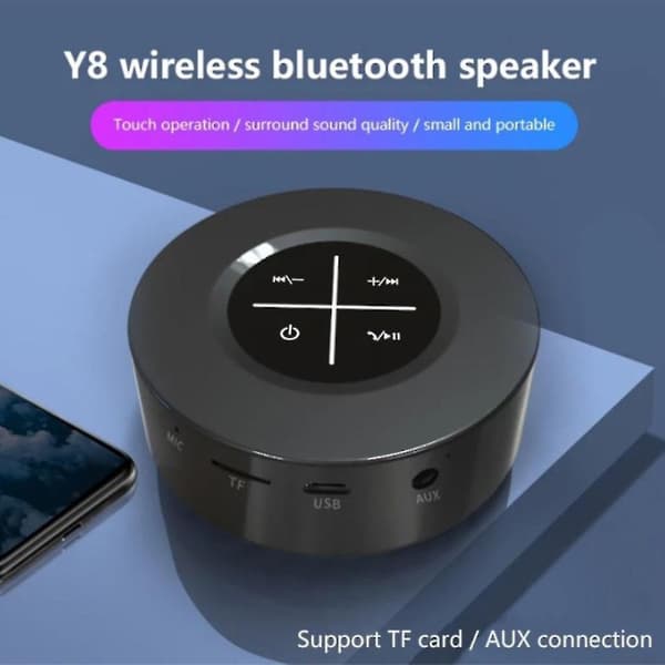Bluetooth-kompatibel højttaler med touch, trådløs MP3-afspiller Pink