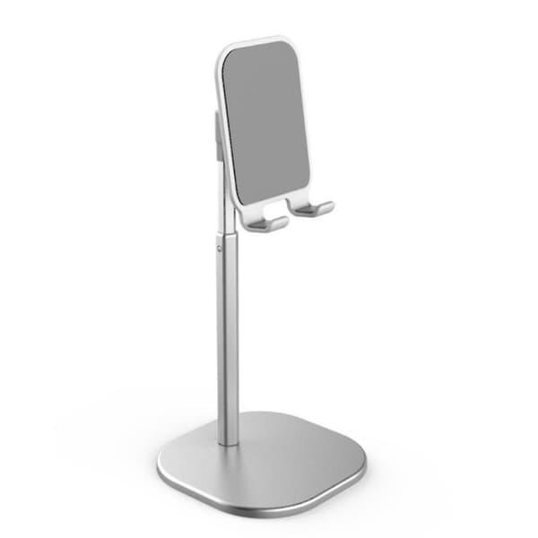 Dobbelt Roterende Aksel Foldbar Desktop Lazy Mobiltelefon Ipad Com k1Silver