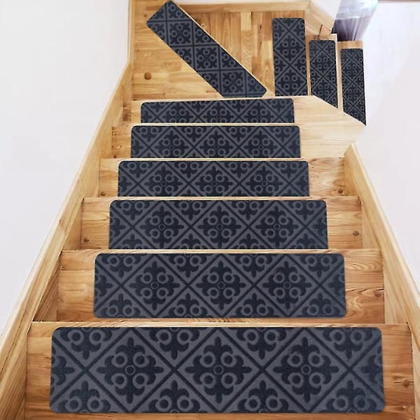 2 Pack/3 Pack Stair Treads Carpet Dirt-resistant And Durable No DEEP GRAY 2 PCS