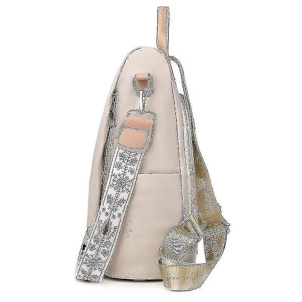 Women Fashion Embroidery Backpack Blue- Aespa