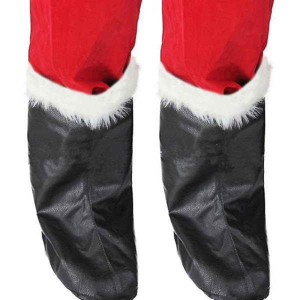 Santa Claus Suit Christmas Santa Claus Costume Men's And Women's Adult Costume Santa Claus 10-piece Set 2XL