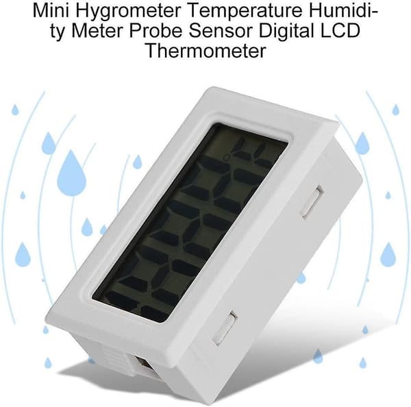 LCD Digitalt Termometer, Mini Temperaturmåler Probe Sensor Digitalt LCD Termometer