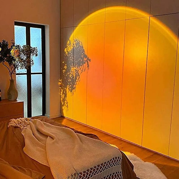 180 Degree Rotation Sunset Lamp,romantic Visual Sunset Projection Lamp,with Usb color 1