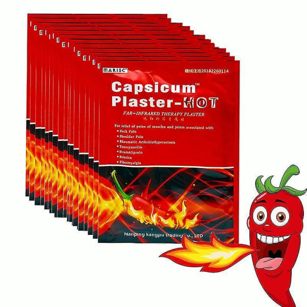 80pcs Capsicum Plaster Hot Patch Pain Relief Plaster Muscle Pain Back Pain Knee Joint Pain Plaster