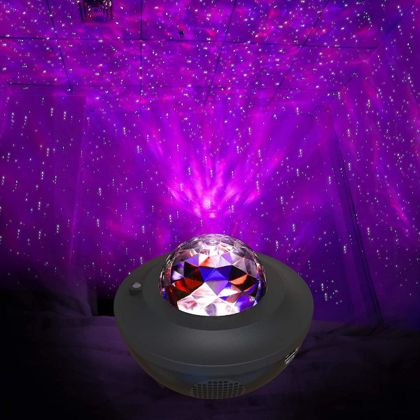 Stjernehimmel Projektor, Led Stjerneprojektor Lampe Stjerne/Vandbølger/Bluetooth Højttaler Perfekt til Fest