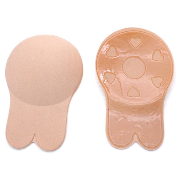 Rabbit Ear Chest Stickers Breathable Chest Stickers Anti-sagging Ultra-thin Silicone Chest Stickers white 9.5cm