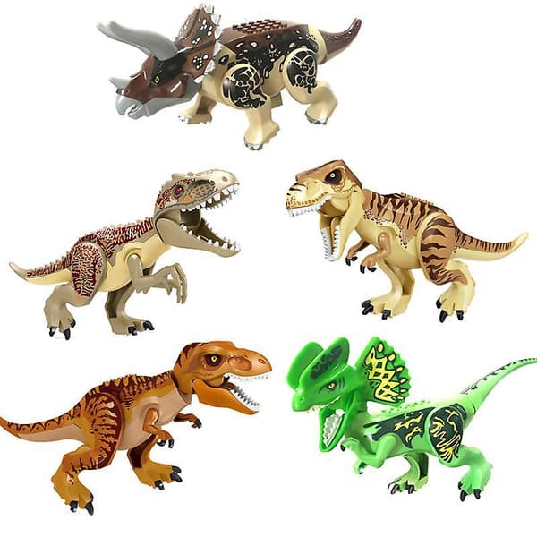 Jurassic Dinosaur Building Block Toy Dilophosaurus