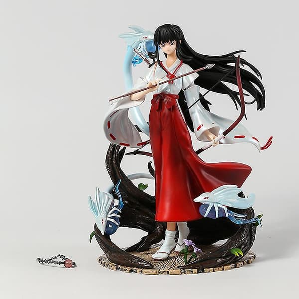 Inuyasha Kikyo Gk Statue Samlefigur Modell Dukke Dekorleke 25cm box