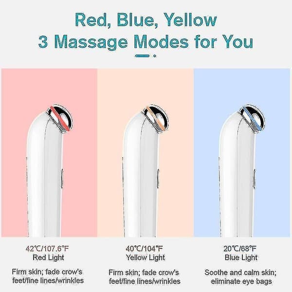 Yyh-electric Eye Massager Anti Aging Wrinkle Eye Patch Relief Dark Circle Puffiness|microcurrent Device