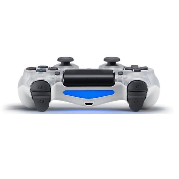 Trådløs spillkontroller kompatibel med PS4/ Slim/Pro-konsoll Transparent White
