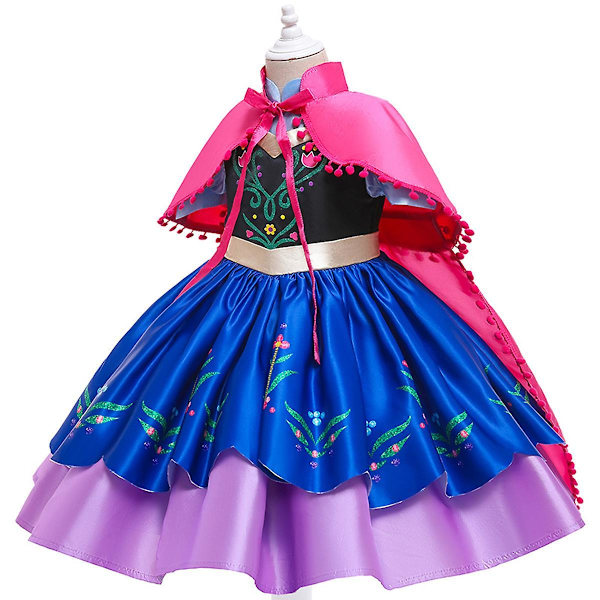 Frozen Prinsessa Anna Mekko Tyttöjen Pukusetti 110CM