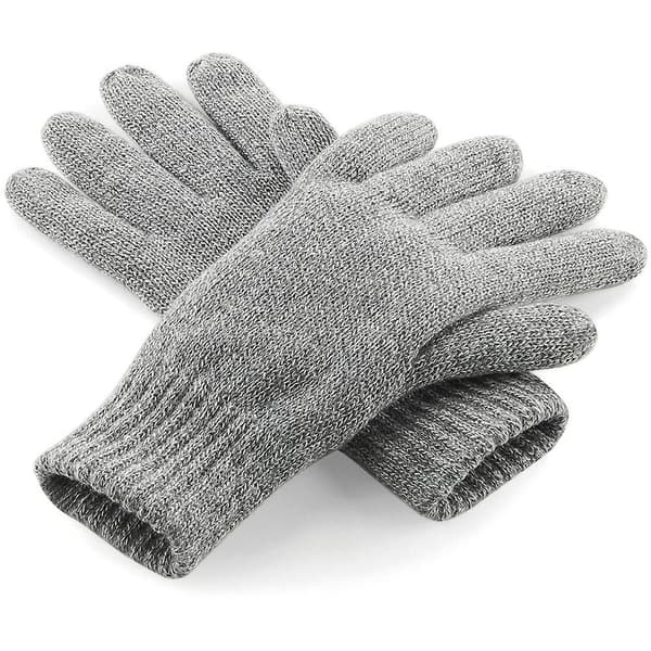 Outdoor Look Beauly Thinsulate Termiske Vinterhandsker til Mænd HeatherGrey Large Extra Large