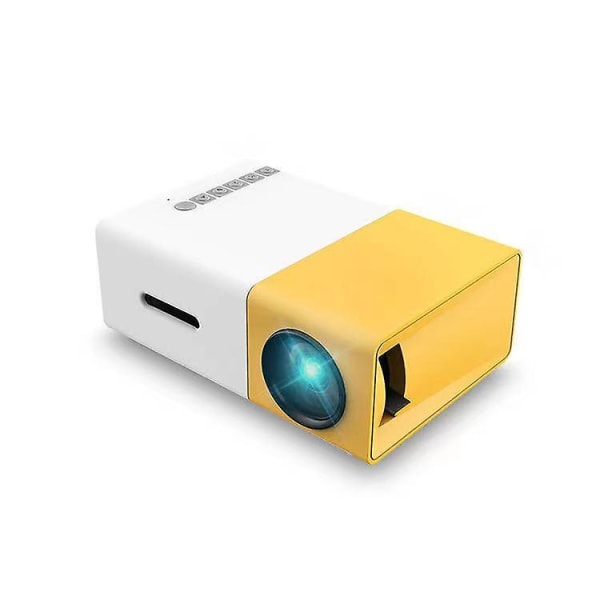 Mini Projektor, Bærbar Projektor For Tegnefilm, Barnegave, Utendørs Filmprojektor, 1080p, med HDMI USB AV Grensesnitt og Fjernkontroll