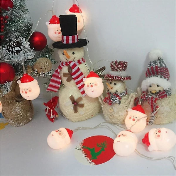 Juledekoration med LED-lys i resin, festlig bordpynt til julen (1 stk.)