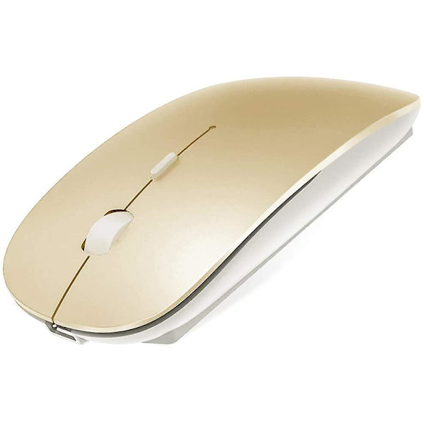 Rechargeable Bluetooth Wireless Mouse For Macbook/macbook Air/pro/ipad Gold